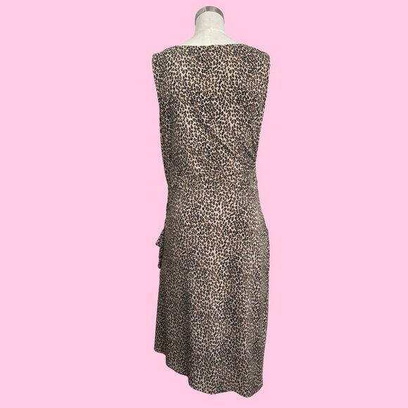 Betsy Johnson Leopard Print Dress Size 14 - Picture 2 of 6